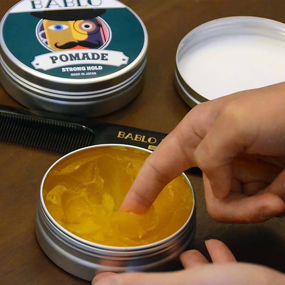 BABLO POMADE バブロポマード ストロング ホールド 130g + オリジナルコーム櫛セット