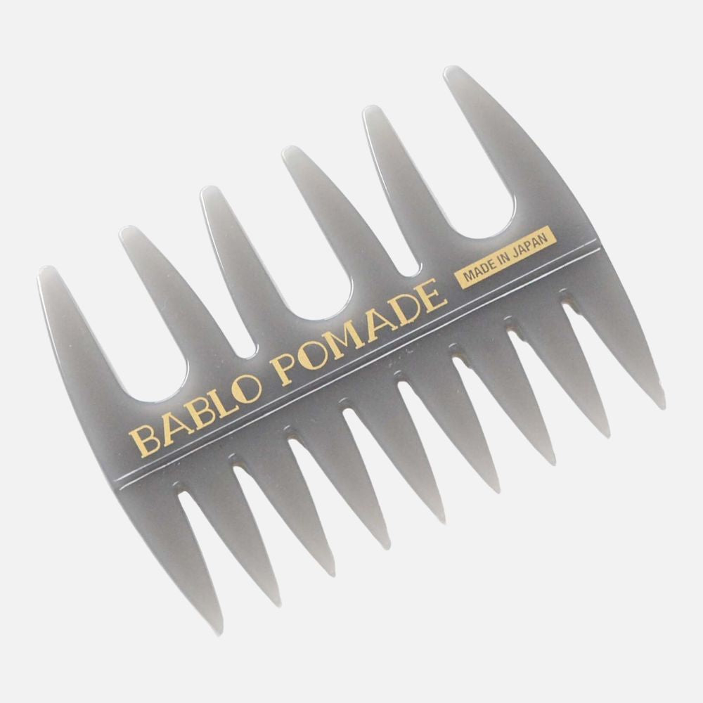 BABLO POMADE バブロポマード ストロング ホールド 130g + メッシュコーム櫛(グレー)セット