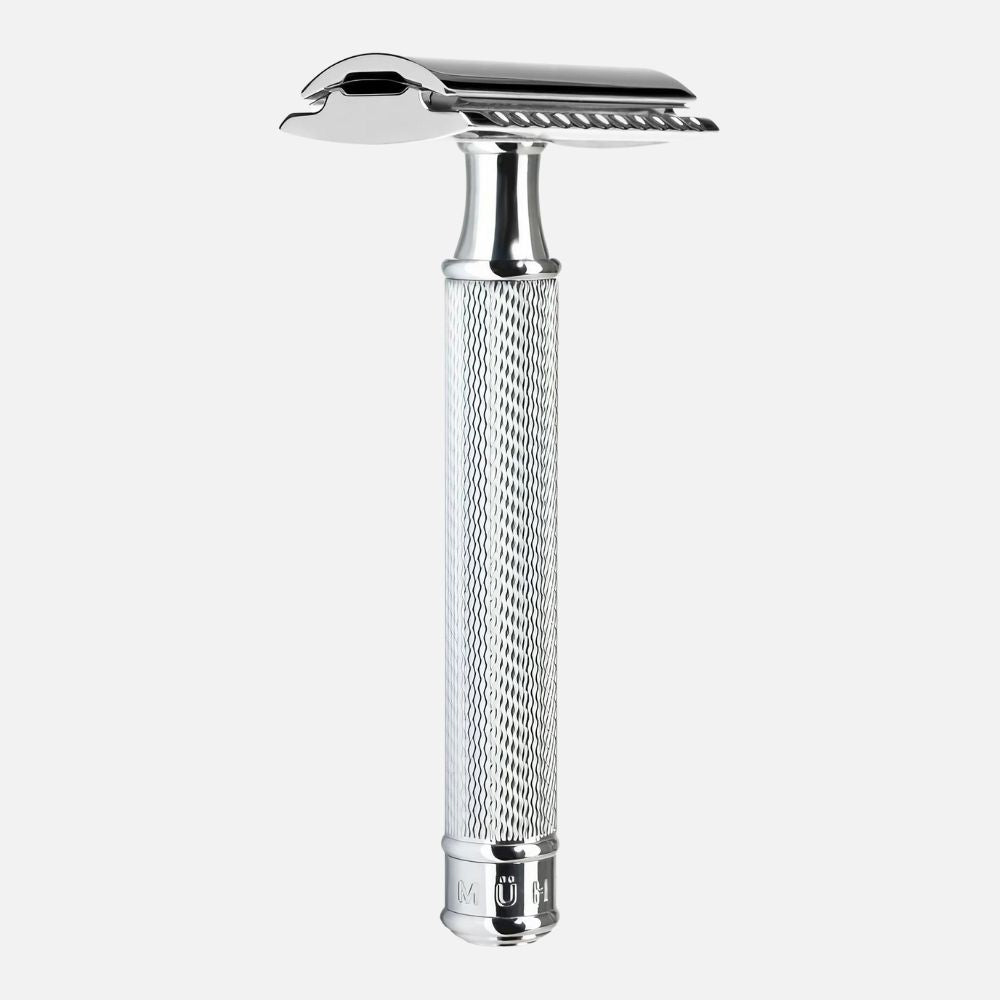 ミューレ TRADITIONAL クラシックシェービングセット(クラシックレイザー(両刃カミソリ)+ シェービングブラシ + スタンド)替刃一枚付属