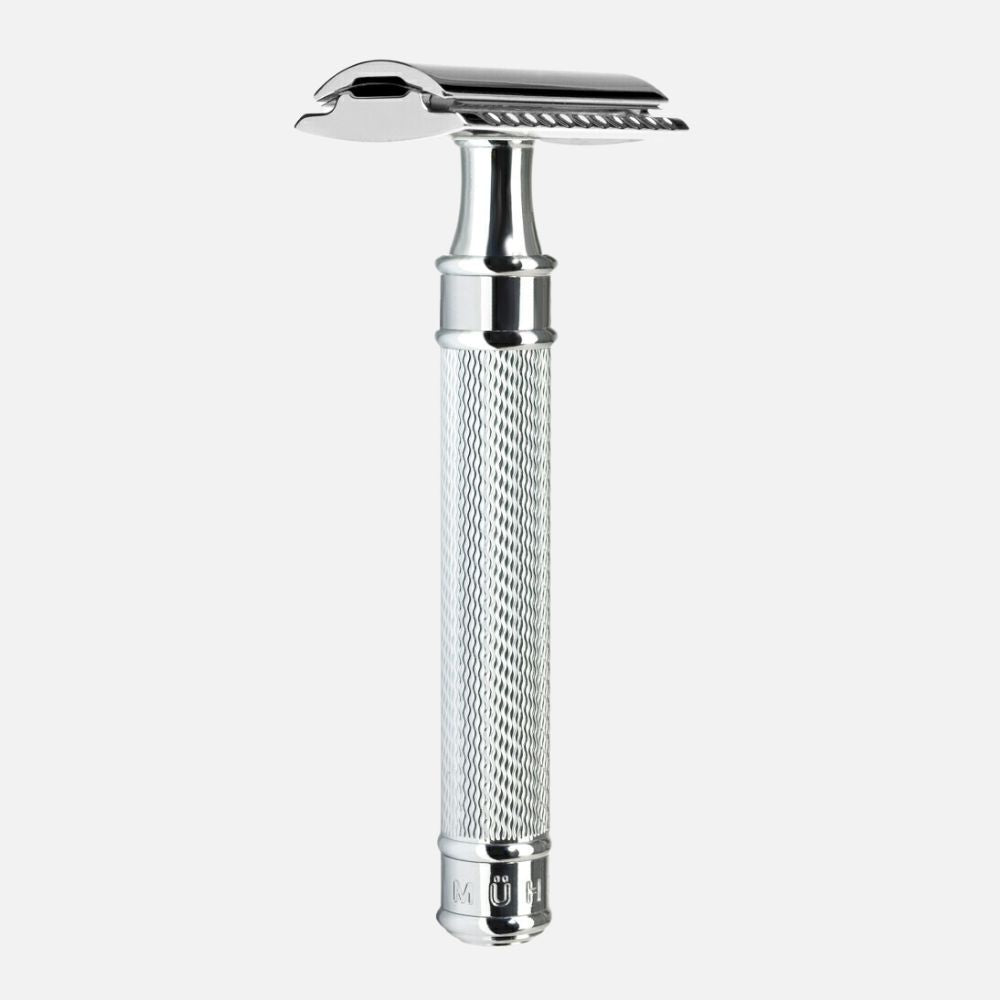 新品　ミューレ　Muhle R89 メンズ剃刀 替刃2個スタンド付き ミューレ ギフトボックスセット（TRADITIONAL／R89両刃カミソリ