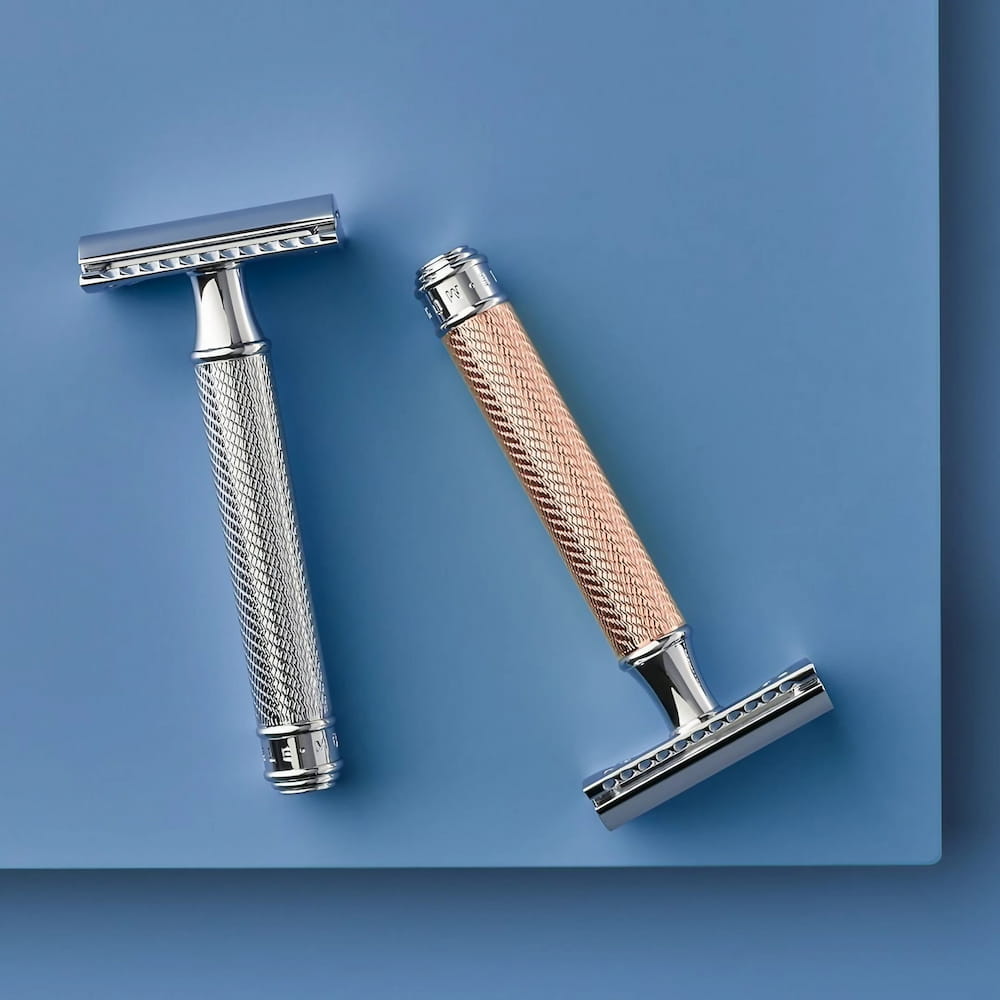 ミューレ TRADITIONAL クラシックレイザー(両刃カミソリ)/クローズドコム・ローズゴールド 替刃一枚付属 (R89ROSEGOLD)