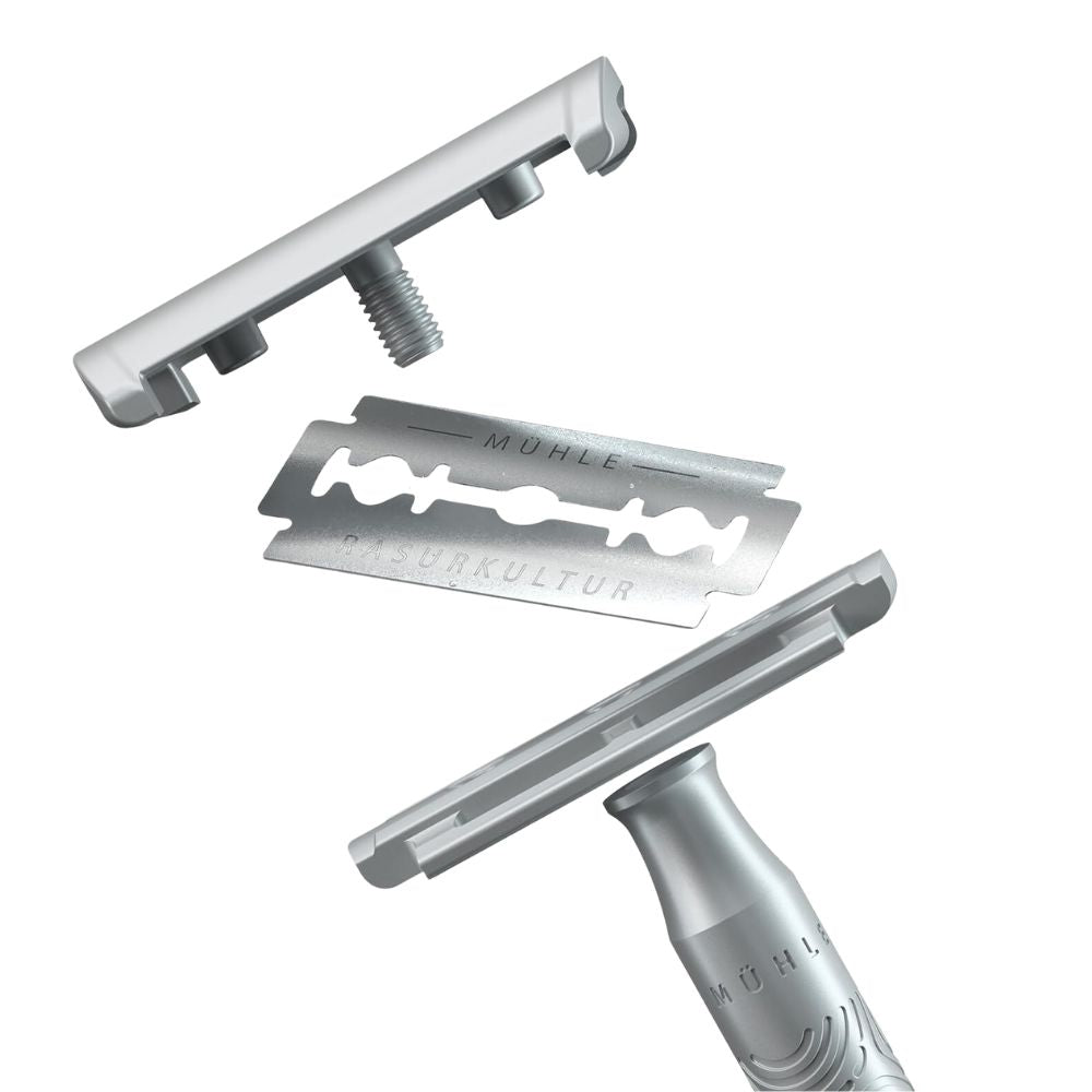 ミューレ コンパニオン ボディ&フェイス 両刃カミソリ ターコイズ(緑)