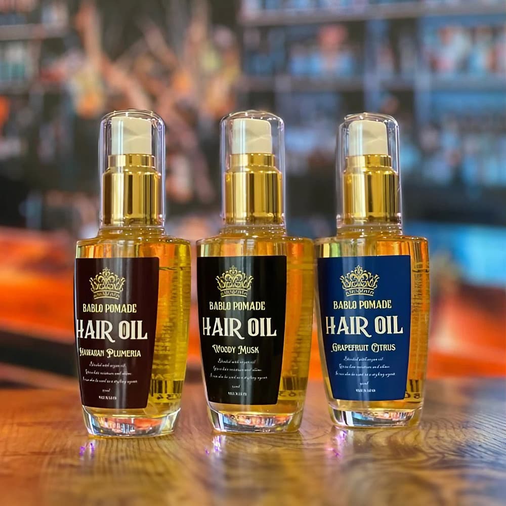 オーガニック ヘアオイル グレープフルーツシトラスの香り 50mL + メッシュコーム櫛（ブラック）セット
