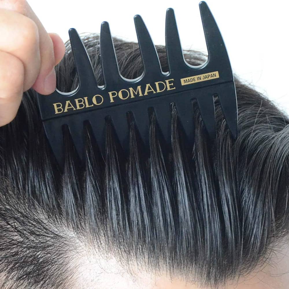 オーガニック ヘアオイル グレープフルーツシトラスの香り 50mL + メッシュコーム櫛（ブラック）セット