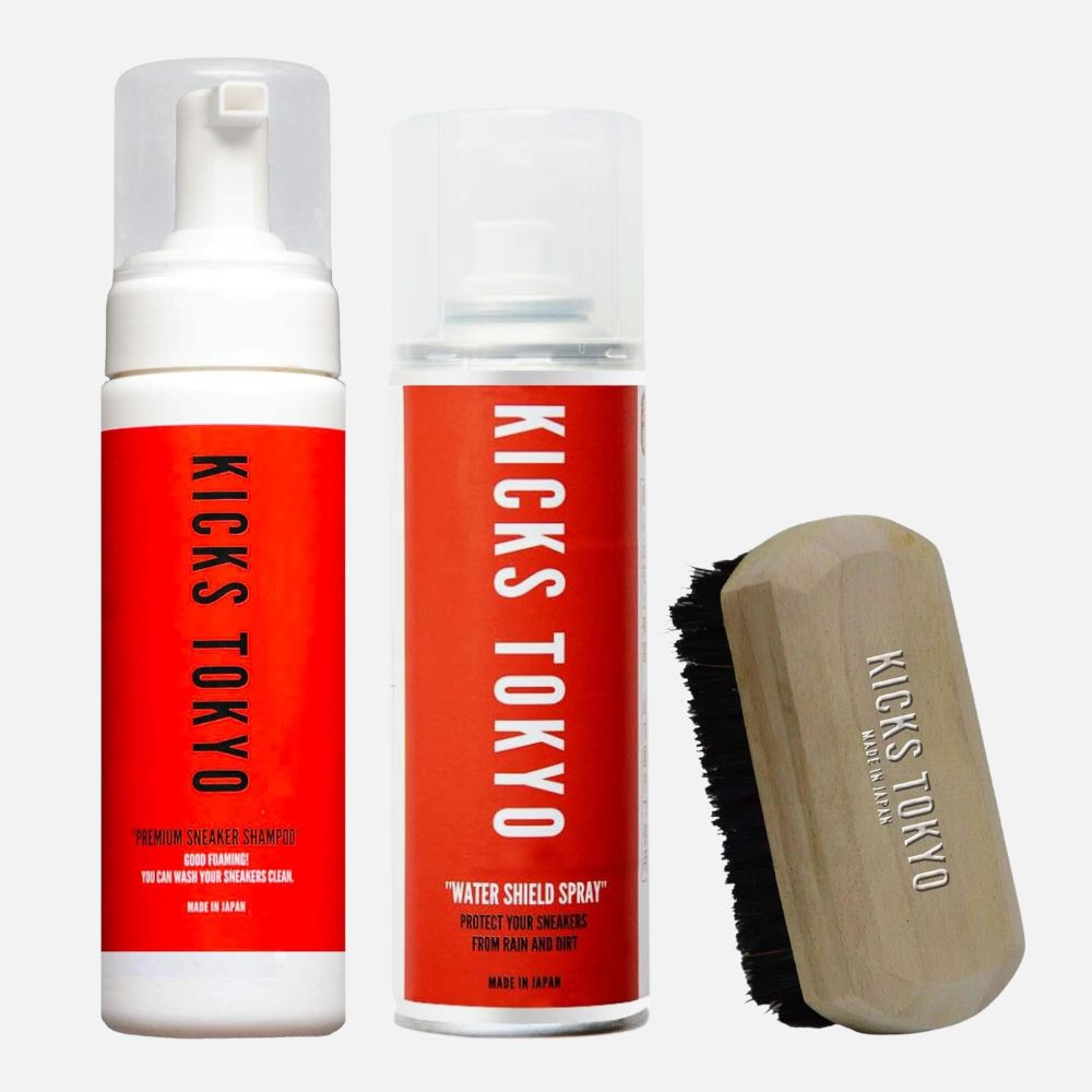 KICKS TOKYO スニーカー用シャンプー 200mL + スニーカー用防水スプレー 220mL + スニーカー用ブラシ