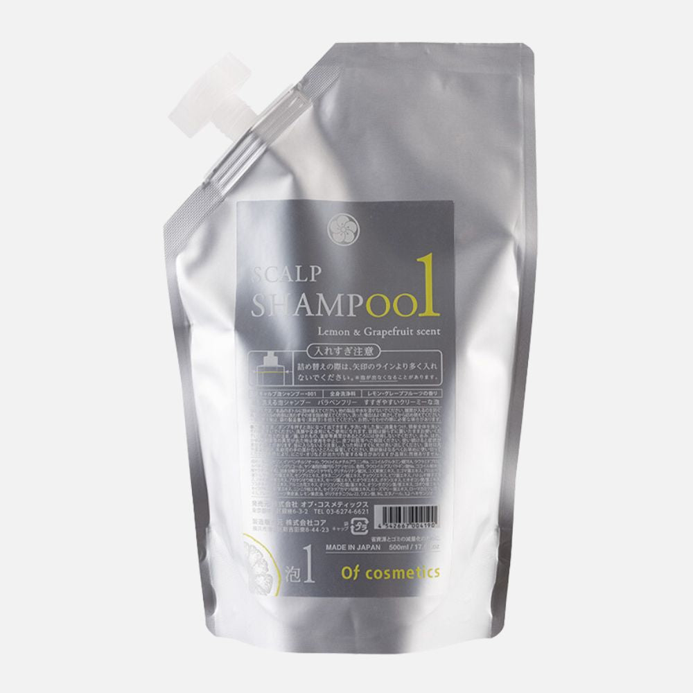 オブ・コスメティックス スキャルプ泡シャンプー・001 詰替用 500mL