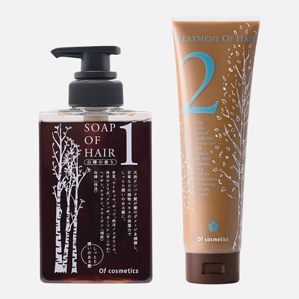 オブ・コスメティックス ソープオブヘア・1 265mL + トリートメントオブヘア・2 210g セット