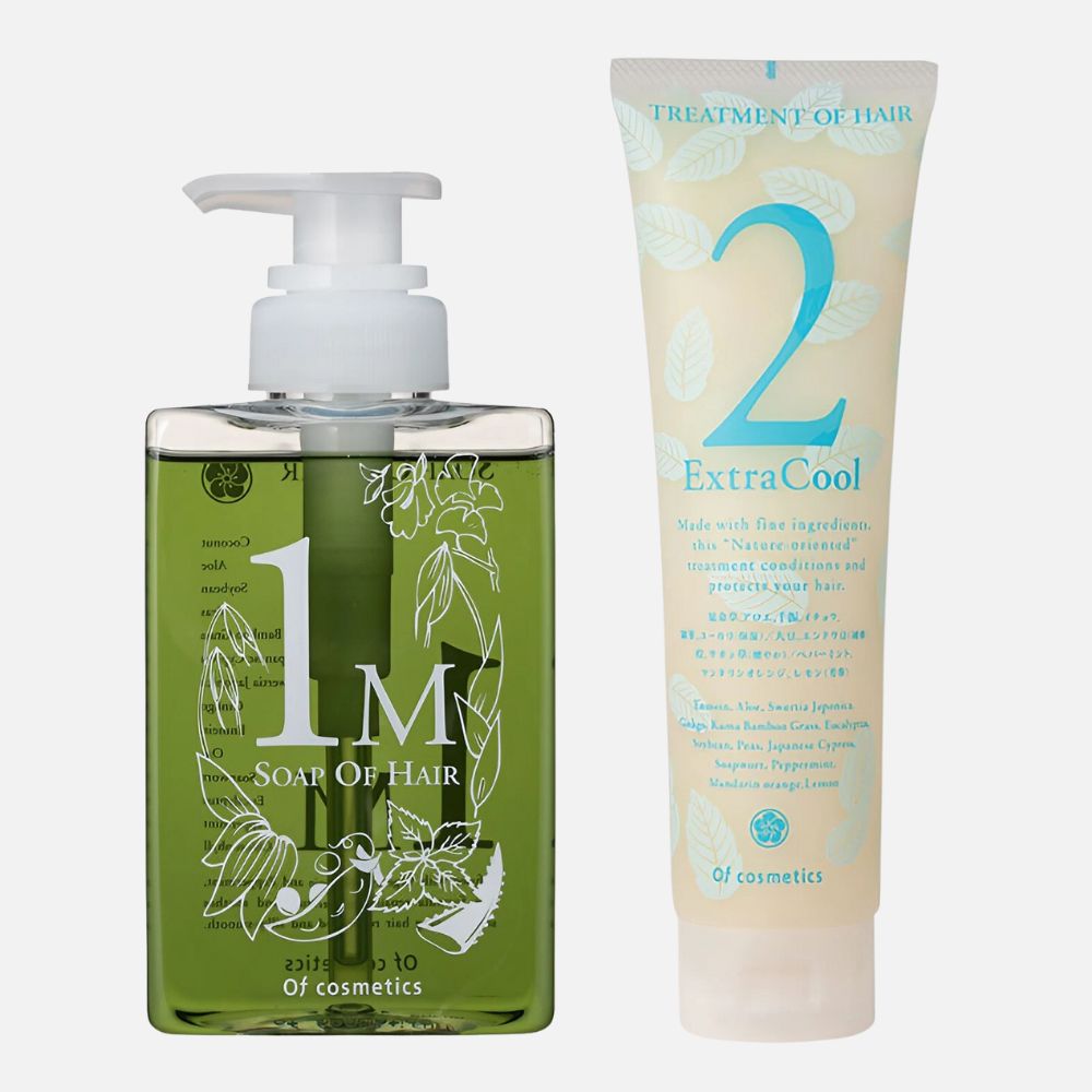 オブ・コスメティックス ソープオブヘア・1-M 265mL + トリートメントオブヘア・2-EC 210g セット