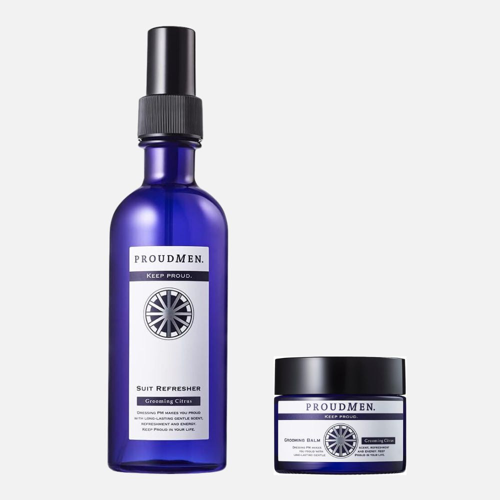 PROUDMEN プラウドメン スーツリフレッシャー 200mL + グルーミングバーム 40g セット