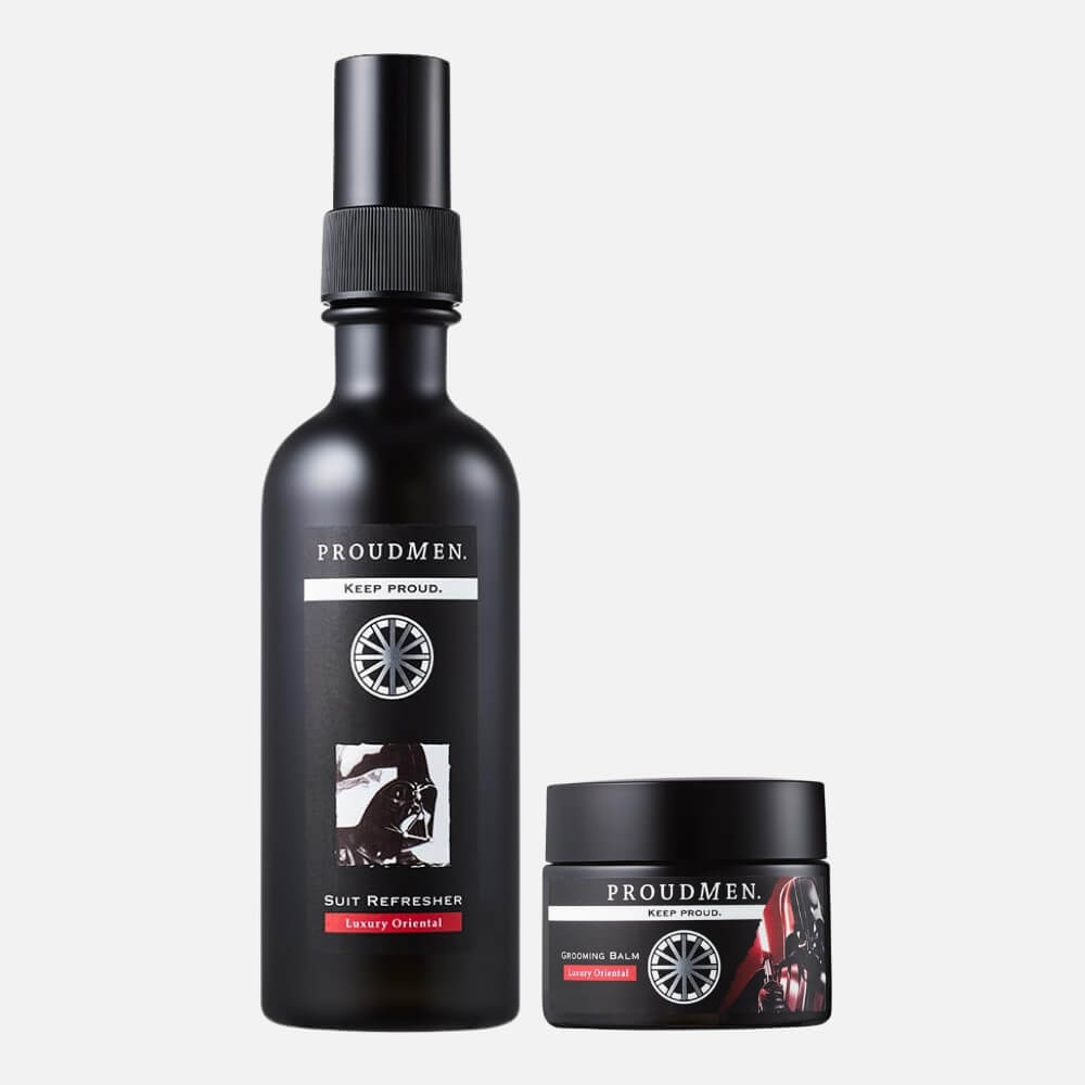 【ダース・ベイダー セット】PROUDMEN プラウドメン スターウォーズデザイン スーツリフレッシャーLO 200ml + グルーミングバームLO 40g ラグジュアリー・オリエンタルの香り